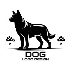 Fototapeta premium Dog Vector Logo Design