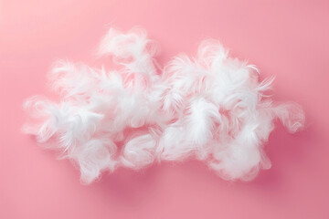 Fluffy White Text Effect on Pink Background for Eye-Catching Designs