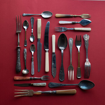 Collection of vintage cutlery 