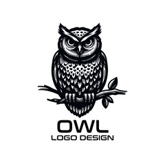Fototapeta premium Owl Vector Logo Design