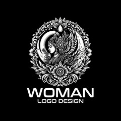 Woman Vector Logo Design