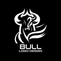 Fototapeta premium Bull Vector Logo Design