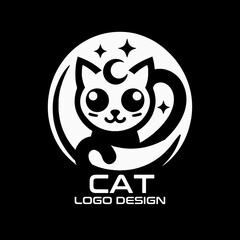 Obraz premium Cat Vector Logo Design