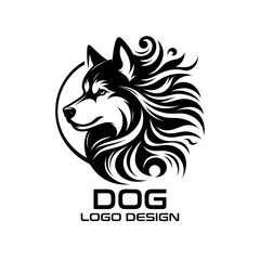Fototapeta premium Dog Vector Logo Design