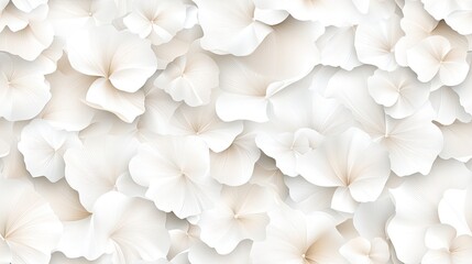 Fototapeta premium A visually appealing pattern features rose-pink lotus flowers sculpted in bas-relief, combined with soft red elements against a cream-white backdrop SEAMLESS PATTERN