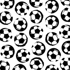 Football and soccer background, pattern set. Collection icons football. Vector