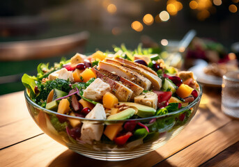 grilled chicken with vegetables