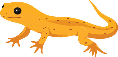 simple vector newt clipart