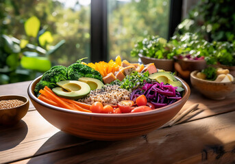 salad with vegetables