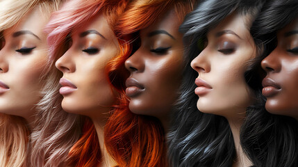 Obraz premium colorful hair
