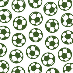 Football and soccer background, pattern set. Collection icons football. Vector