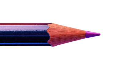 Obraz premium photo of a colored pencil with sharpened tip, vibrant color, transparent background, isolated png
