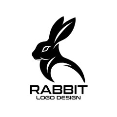 Fototapeta premium Rabbit Vector Logo Design 