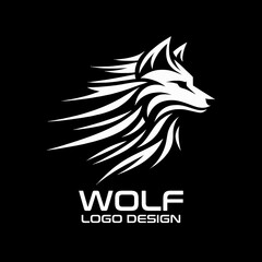 Obraz premium Wolf Vector Logo Design