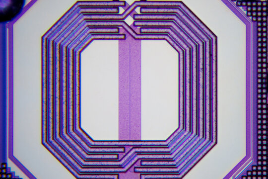 100X magnification wafer detail texture pattern