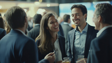 Networking Social Event: Professionals Connecting Over Food, Building Relationships, and Sharing Ideas in a Casual Setting