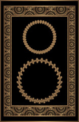 Obraz premium Muslim prayer rug illustration design. Islamic decorative ornament. textile products and card design.