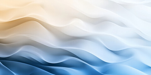 Fototapeta premium A gradient background flowing from muted blue to off-white, enhanced by fine grainy noise textures, providing a calming yet dynamic effect for abstract poster or header designs.