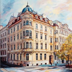 Fototapeta premium Historic building in Prague city centre