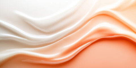 Obraz premium A soft pastel orange-to-white gradient background with a light grainy texture, creating a smooth and calming design perfect for modern banners or headers.