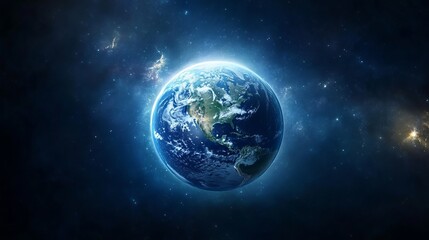 Obraz premium Protect our planet on Earth Day by conserving energy.