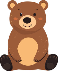 Fototapeta premium simple vector bear clipart