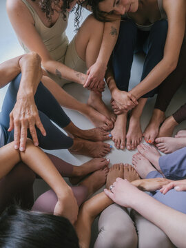 Women Bonding During Women's Circle