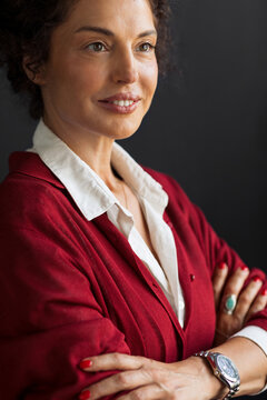 Smiling psychotherapist
