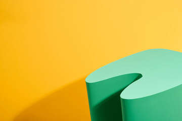 Colorful Abstract Background with Green and Yellow Elements