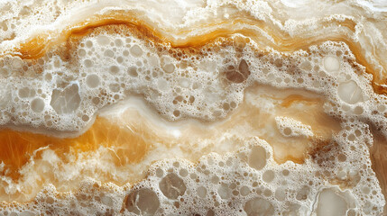 Obraz premium Abstract Background with White and Orange Marble Texture