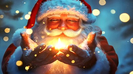 anta in hands Christmas Fairy Tale,"Santa Claus, hands, Christmas, fairy tale, holiday, festive, jolly, red sui new year 2025