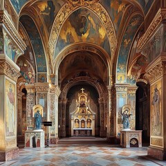 Obraz premium St. John the Baptist Church is a pseudo-gothic Orthodox landmark in St. Petersburg.