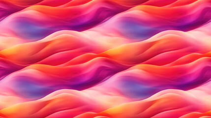 Fototapeta premium Dynamic bright color sunset curve wallpaper featuring vivid pastel sky glow creating a fluid neon vibrant colorful wavy gradient backdrop