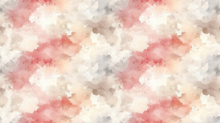 Fototapeta premium Seamless watercolor and acrylic smear pattern featuring abstract beige and pink pastel textures perfect for textile design and backgrounds