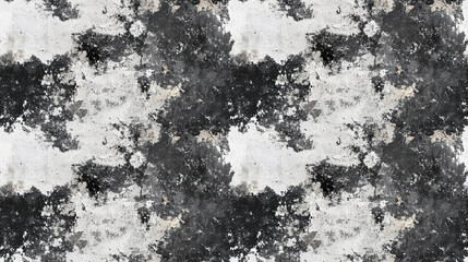 Obraz premium Seamless black and white grunge texture pattern featuring a dirt overlay and paper panorama ideal for background design and artistic projects