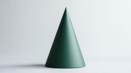 Fototapeta premium 3d rendered christmas tree against green background