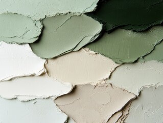 Obraz premium This abstract image showcases merging textures in harmonious earth tones, evoking a sense of calm and the beauty of nature's organic movements.