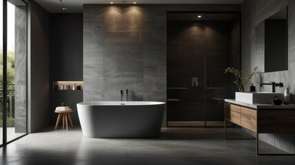 AI image of grey toilet