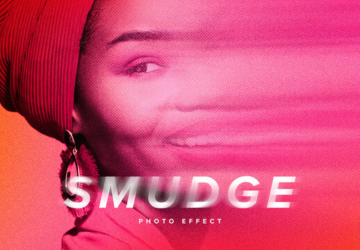 Smudged Image Effect Mockup