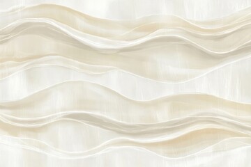 Obraz premium White and tan wave pattern, with a slightly blurry effect