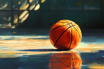 High-energy basketball background , adding movement and action to sports-related promotional materials