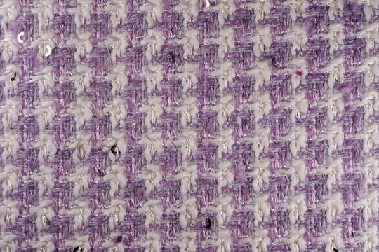 Modern tweed luxury fashion woollen fabric texture macro