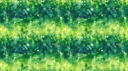 Fototapeta premium Seamless pattern of vibrant green watercolor bokeh texture perfect for background design applications