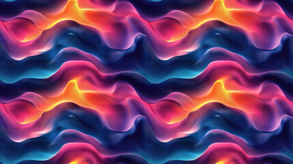 Obraz premium Colorful seamless pattern featuring a vibrant wavy gradient mesh as a trendy background ideal for design projects and creative applications