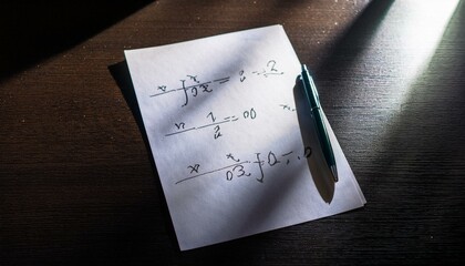 Equations dance across the page in harmony.