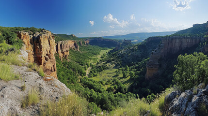 Obraz premium Magnifique paysage de canyon en vue panoramique