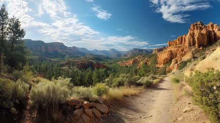 Naklejka premium Magnifique paysage de canyon en vue panoramique