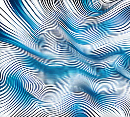 Blue and colorful wavy dynamic motion graphics. light motion shape curve. wavy banner template. background texture, neat cracks, 8k quality. generative ai	