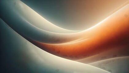 Obraz premium A close-up of a extremme smooth, cobre and light silver gradient background with grainy texture., created with A.I generative 