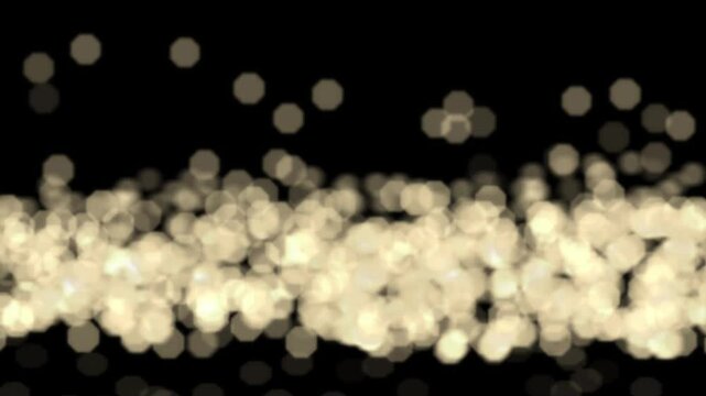 Flickering moving specs on black backround